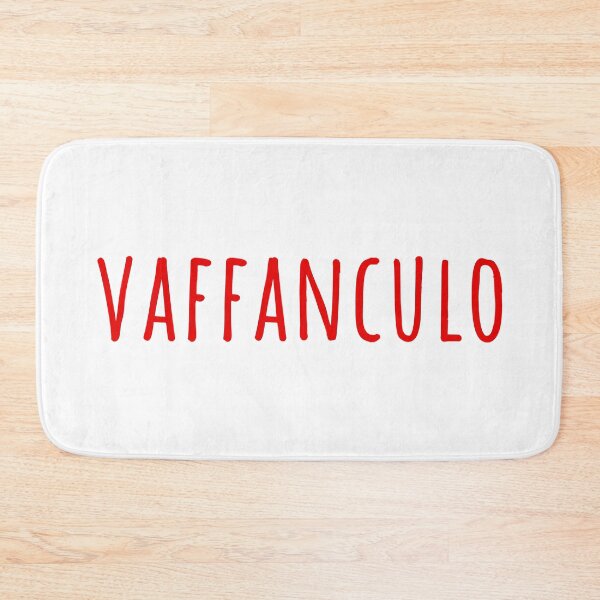 Item preview, Narrow Vaffanculo capital red text Italian word designed and sold by EmeraldeaArt.