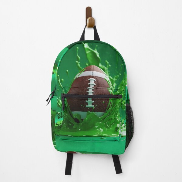 Item preview, Football splashing in vibrant green paint designed and sold by SeaSoulArt.