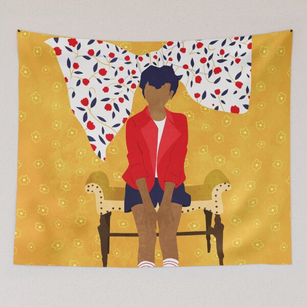 Item preview, The Big Bow Moment, Seated in Style, Floral Whispers & Vintage Charm, Golden Nostalgia, Modern Retro Poster designed and sold by Kintsugi99.