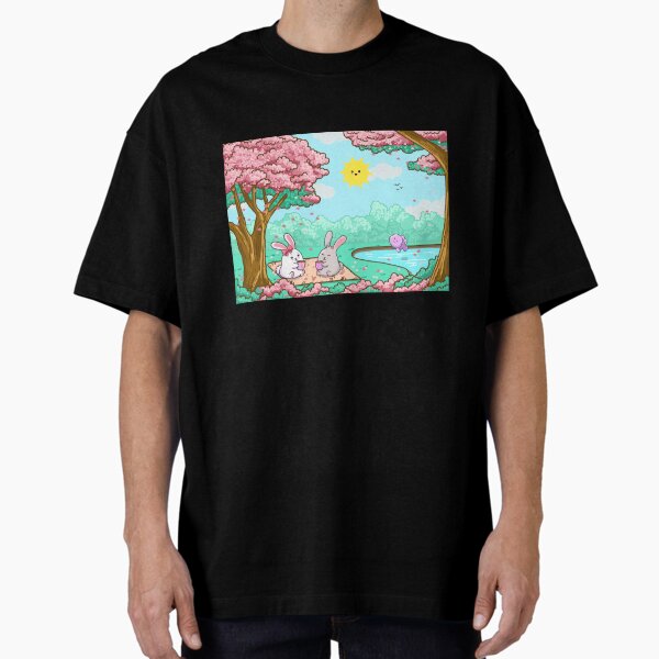 Vista previa del artículo con la obra «Picnic primaveral bajo los cerezos», diseñado y vendido por Hello-Cuties.