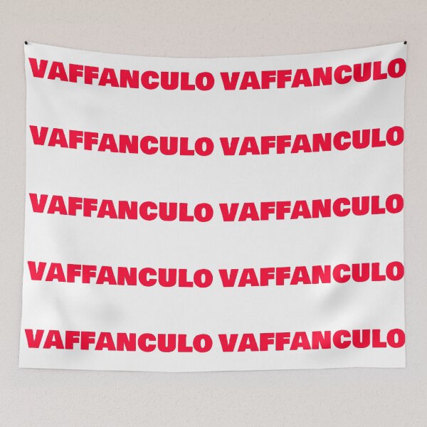 Item preview, Simple Bold Vaffanculo red text Italian word designed and sold by EmeraldeaArt.