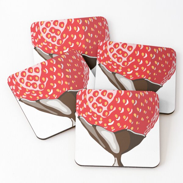 Item preview, Chocolate Dipped Strawberry – Sweet and Juicy Dessert Illustration designed and sold by Moss and Moon Studio.