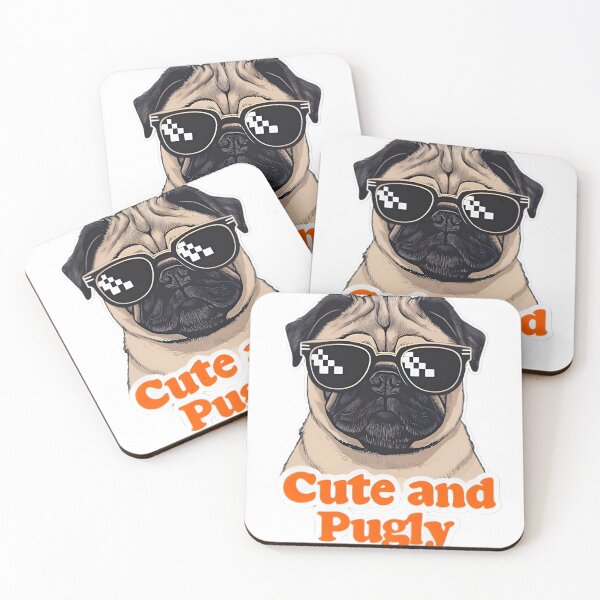 Item preview, Cute and Pugly: The Ultimate Cool Pug designed and sold by Art is my Voice .