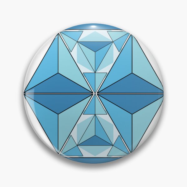 Item preview, Blue Geometric Crystal Vector Illustration designed and sold by JashJhaveri.