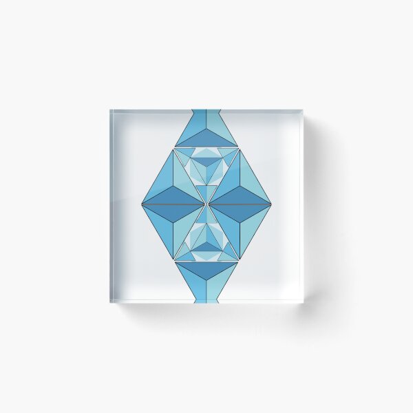Item preview, Blue Geometric Crystal Vector Illustration designed and sold by JashJhaveri.