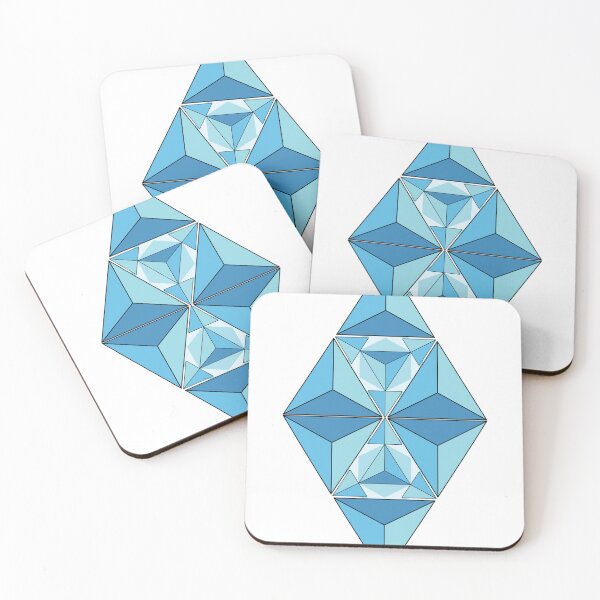 Item preview, Blue Geometric Crystal Vector Illustration designed and sold by JashJhaveri.
