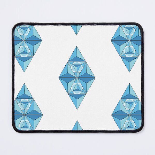 Item preview, Blue Geometric Crystal Vector Illustration designed and sold by JashJhaveri.
