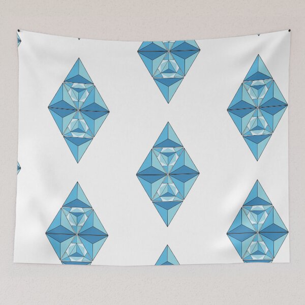 Item preview, Blue Geometric Crystal Vector Illustration designed and sold by JashJhaveri.