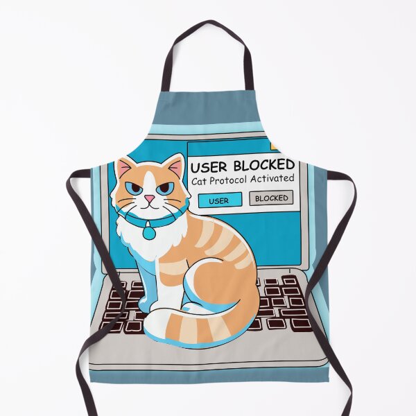 Item preview, Cartoon cat sitting on a laptop keyboard designed and sold by Illustrator Bhaiya.