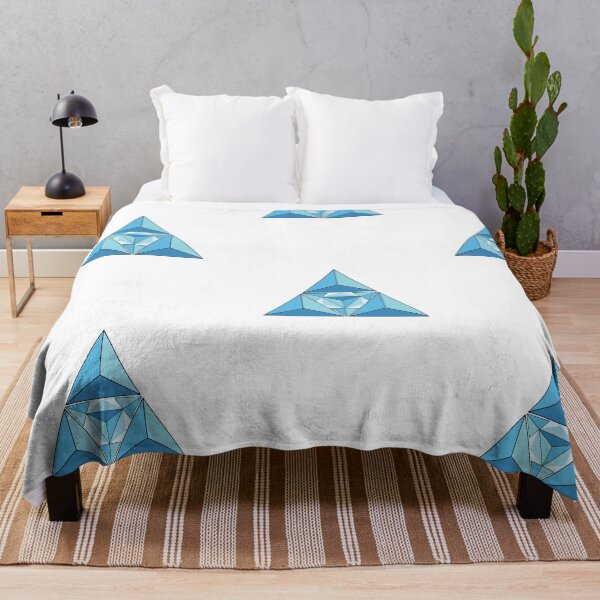 Item preview, Blue Geometric Crystal Vector Illustration designed and sold by JashJhaveri.
