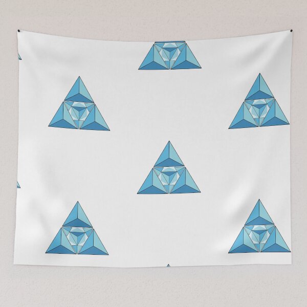 Item preview, Blue Geometric Crystal Vector Illustration designed and sold by JashJhaveri.