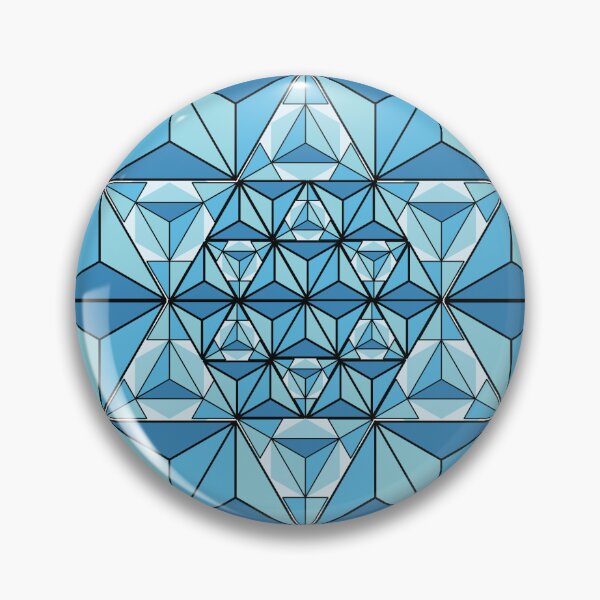 Item preview, Blue Geometric Crystal Vector Illustration designed and sold by JashJhaveri.