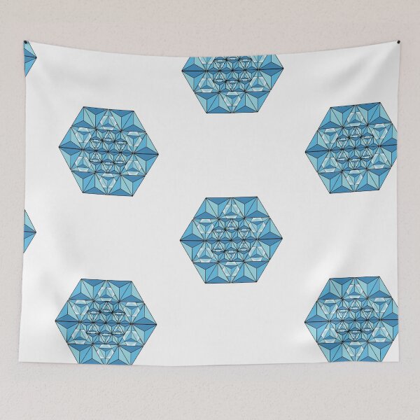 Item preview, Blue Geometric Crystal Vector Illustration designed and sold by JashJhaveri.
