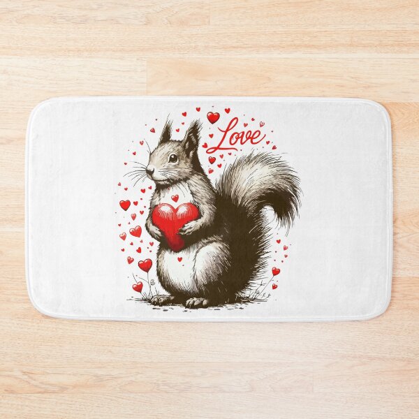Item preview, Squirrel Love Happy Valentines Day designed and sold by TomFrontierArt.