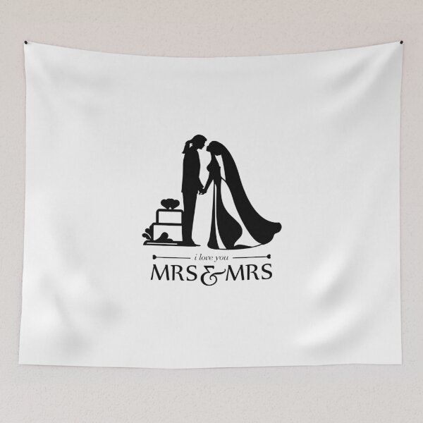 Item preview, Lesbian Wedding T Shirt Party, Lesbian Couple, Mrs. and Mrs. The Best Themed Wedding, Same Sex Wedding T-Shirts, Bachelor Party Gift, Perfect Lesbian T Shirt designed and sold by sixday 7day.