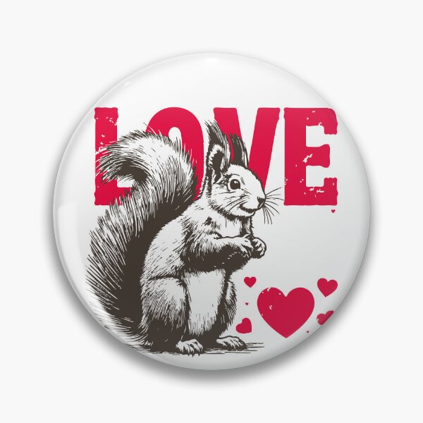 Item preview, Squirrel Love Happy Valentines Day Vintage designed and sold by TomFrontierArt.