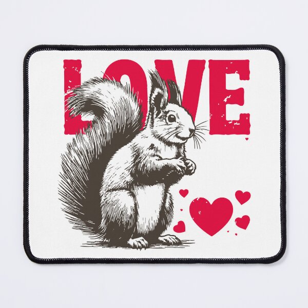 Item preview, Squirrel Love Happy Valentines Day Vintage designed and sold by TomFrontierArt.