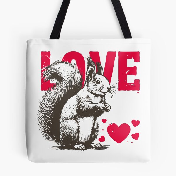 Item preview, Squirrel Love Happy Valentines Day Vintage designed and sold by TomFrontierArt.