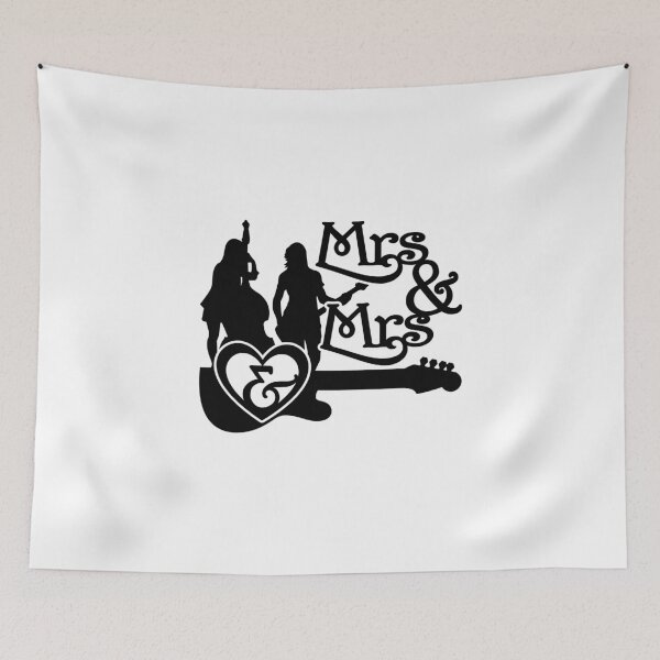 Item preview, Lesbian Wedding T Shirt Party, Lesbian Couple, Mrs. and Mrs. Music themed wedding, Same Sex Wedding T-Shirts, Bachelor Party Gift, Perfect Lesbian T Shirt designed and sold by sixday 7day.
