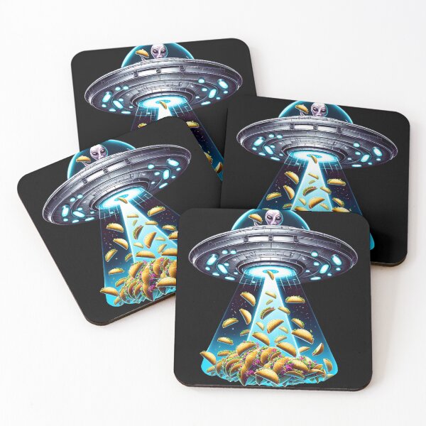 Item preview, UFO Alien Eating Tacos Taco Lover Funny designed and sold by Kimberley King Art  King Art.