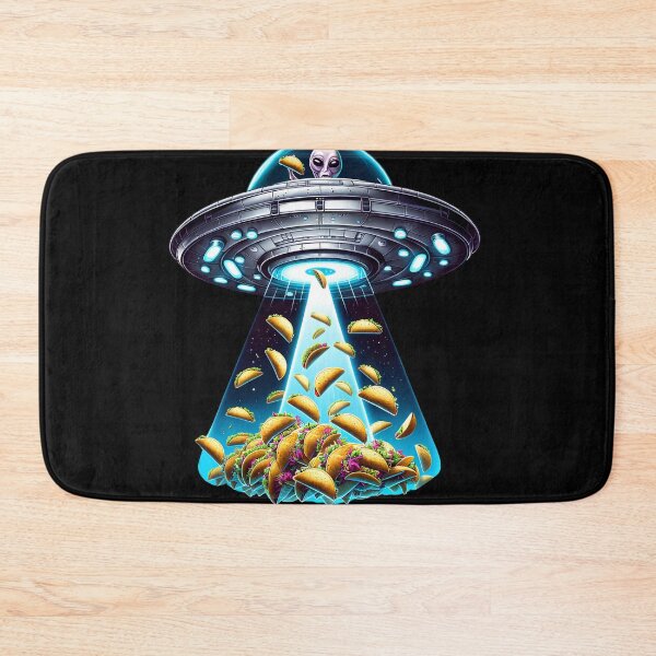 Item preview, UFO Alien Eating Tacos Taco Lover Funny designed and sold by Kimberley King Art  King Art.