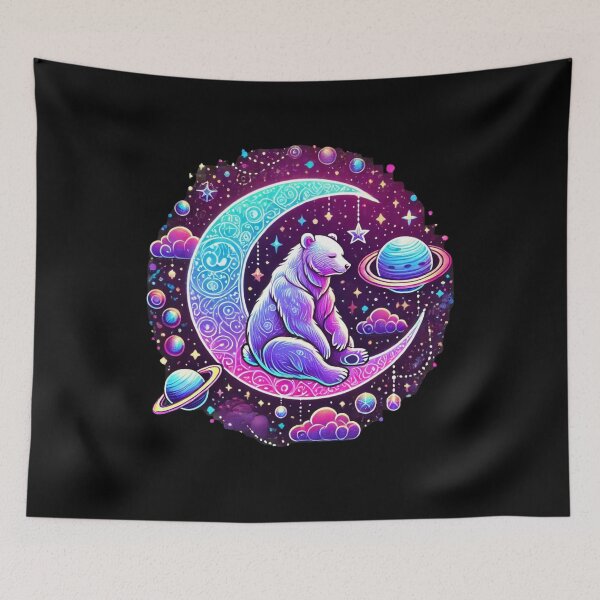 Item preview, Galactic Bear on the Moon designed and sold by HarriPaloma.