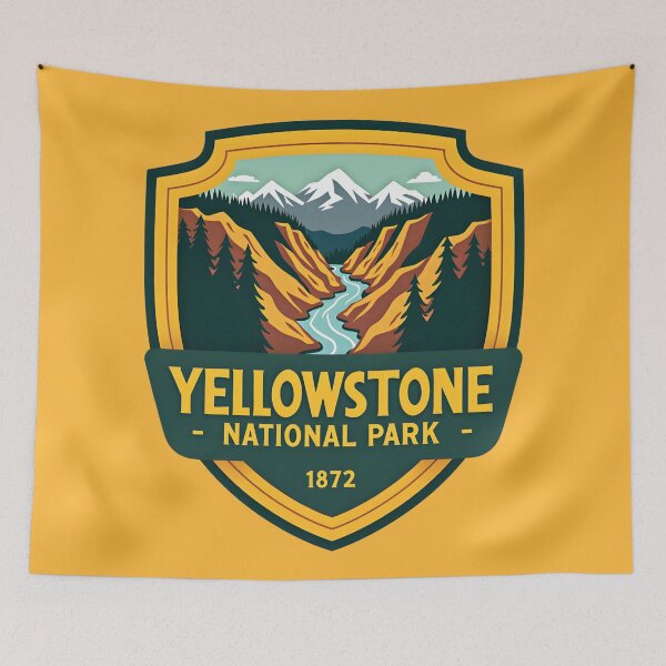 Item preview, Yellowstone National Park - US  designed and sold by GoodOldVintage.