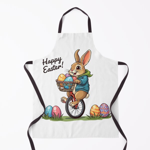 Item preview, Happy Easter Bunny on a Unicycle with basket of Eggs designed and sold by likeforcode.