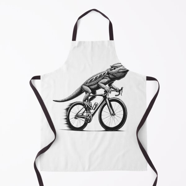 Item preview, Bearded Dragon Riding Bike Biker Bicycle Lover Biking designed and sold by Kimberley King Art King Art.
