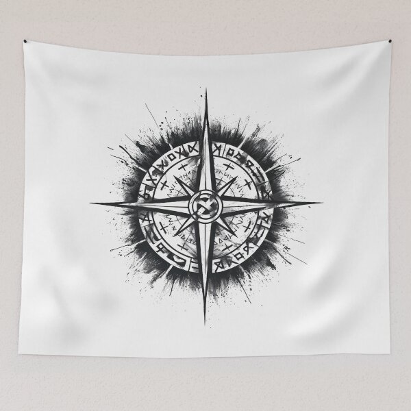 Item preview, Viking Compass designed and sold by Angry Swan Designs.