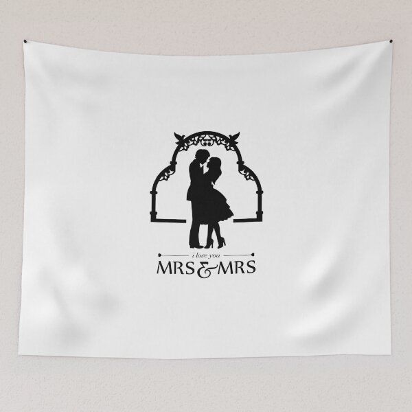 Item preview, Lesbian Wedding T Shirt Party, Lesbian Couple, Mrs. and Mrs. Romantic Themed Wedding, Same Sex Wedding T-Shirts, Bachelor Party Gift, Perfect Lesbian T Shirt designed and sold by sixday 7day.