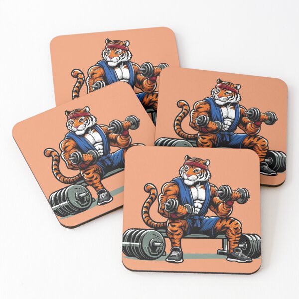 Item preview, Strong Bodybuilder Tiger designed and sold by PierreAlbijanic.