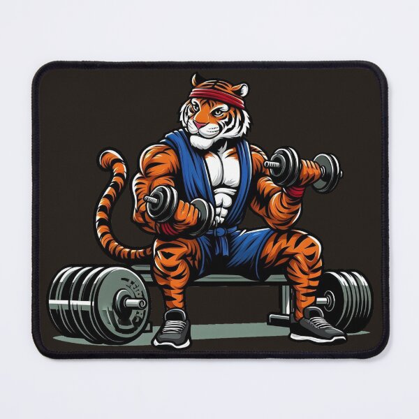 Item preview, Strong Bodybuilder Tiger designed and sold by PierreAlbijanic.