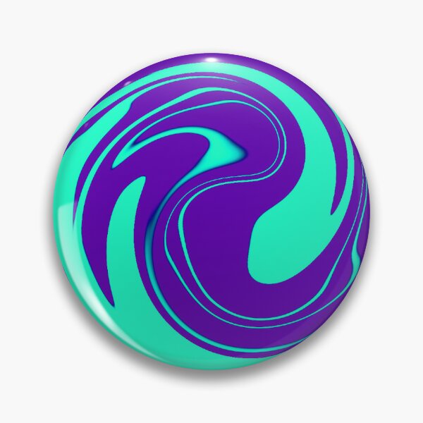 Item preview, Cyan and Purple Swirl designed and sold by RenMade Studio.