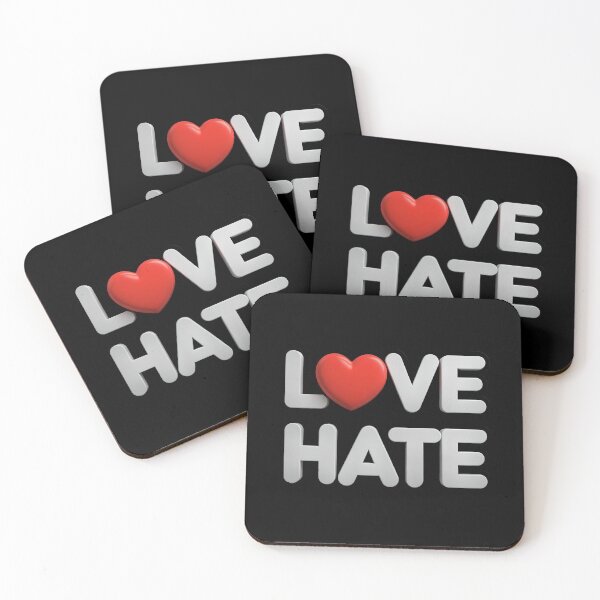 Item preview, Love Hate designed and sold by OliDesigns.