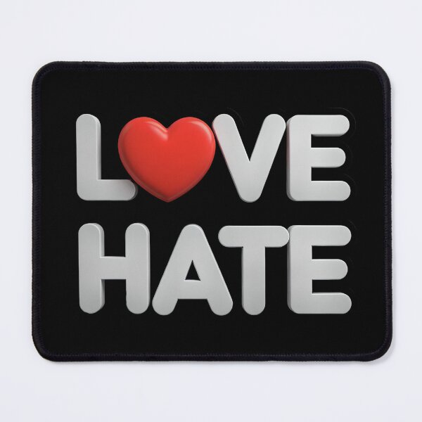 Item preview, Love Hate designed and sold by OliDesigns.