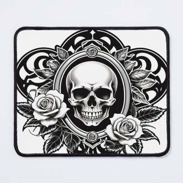 Item preview, skull and roses designed and sold by MOON8BEAM.