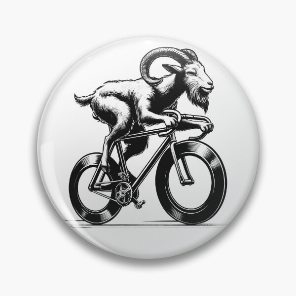 Item preview, Goat Riding Bike Biker Bicycle Lover Biking designed and sold by Kimberley King Art  King Art.