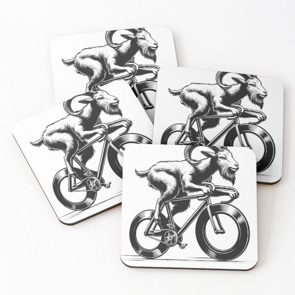 Item preview, Goat Riding Bike Biker Bicycle Lover Biking designed and sold by Kimberley King Art  King Art.