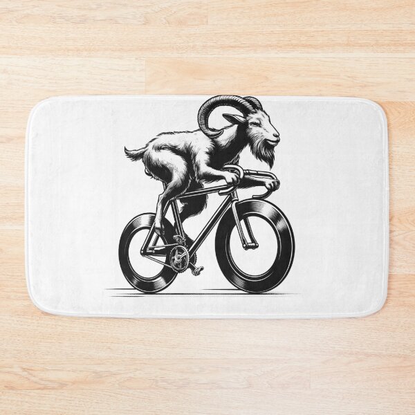 Item preview, Goat Riding Bike Biker Bicycle Lover Biking designed and sold by Kimberley King Art  King Art.