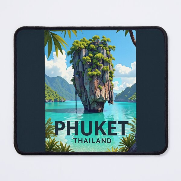 Item preview, A Pop Art Travel Print of Phuket - Thailand designed and sold by StudioRedKoala.