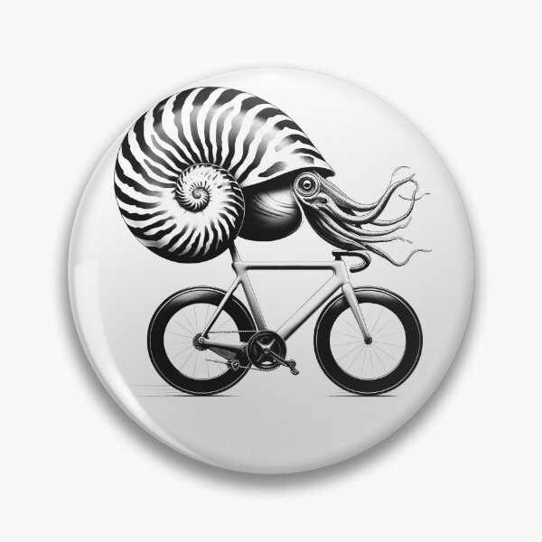 Item preview, Nautilus Riding Bike Biker Bicycle Lover Biking designed and sold by Kimberley King Art  King Art.