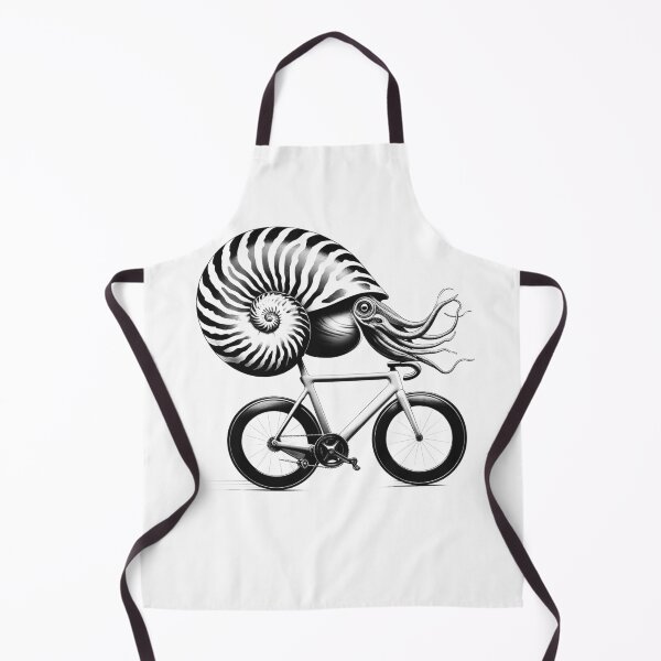 Item preview, Nautilus Riding Bike Biker Bicycle Lover Biking designed and sold by Kimberley King Art King Art.