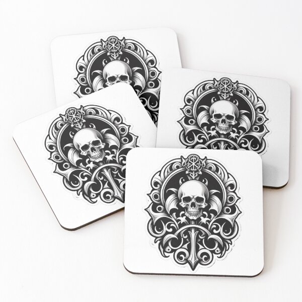 Item preview, skull and cross designed and sold by MOON8BEAM.