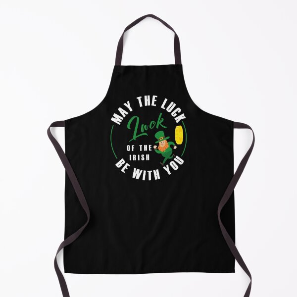 Item preview, St. Patrick's Day, funny leprechaun running in front of a pursuing gold coin, white circular text designed and sold by Martapp.