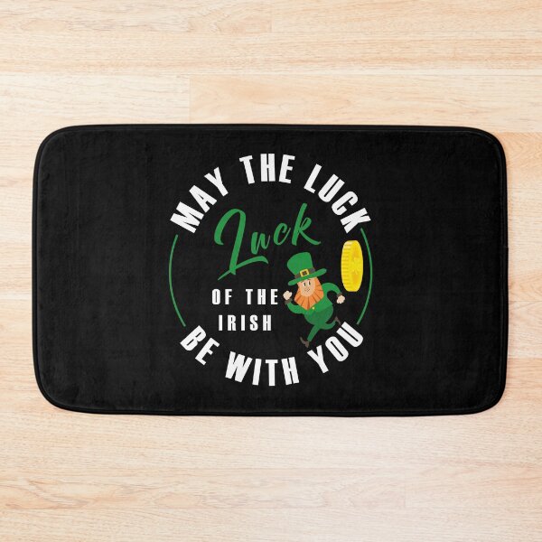 Item preview, St. Patrick's Day, funny leprechaun running in front of a pursuing gold coin, white circular text designed and sold by Martapp.