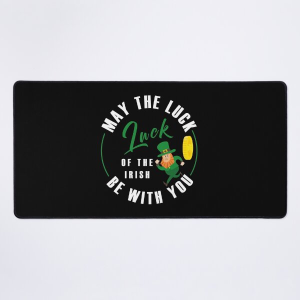 Item preview, St. Patrick's Day, funny leprechaun running in front of a pursuing gold coin, white circular text designed and sold by Martapp.