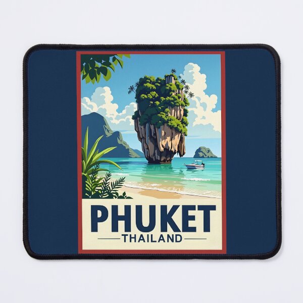 Item preview, A Pop Art Travel Print of Phuket - Thailand designed and sold by StudioRedKoala.