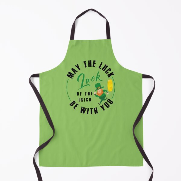 Item preview, St. Patrick's Day, funny leprechaun running in front of a gold coin chasing him, black circular text designed and sold by Martapp.