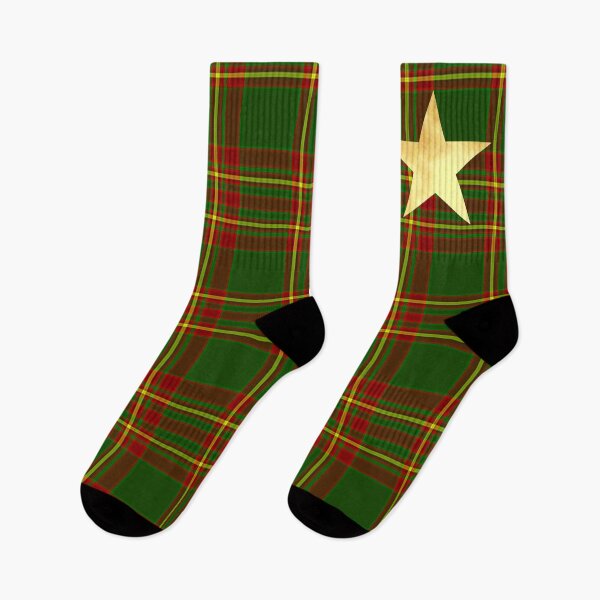 Item preview, Golden Star on tartan green designed and sold by CreaTwinkles.